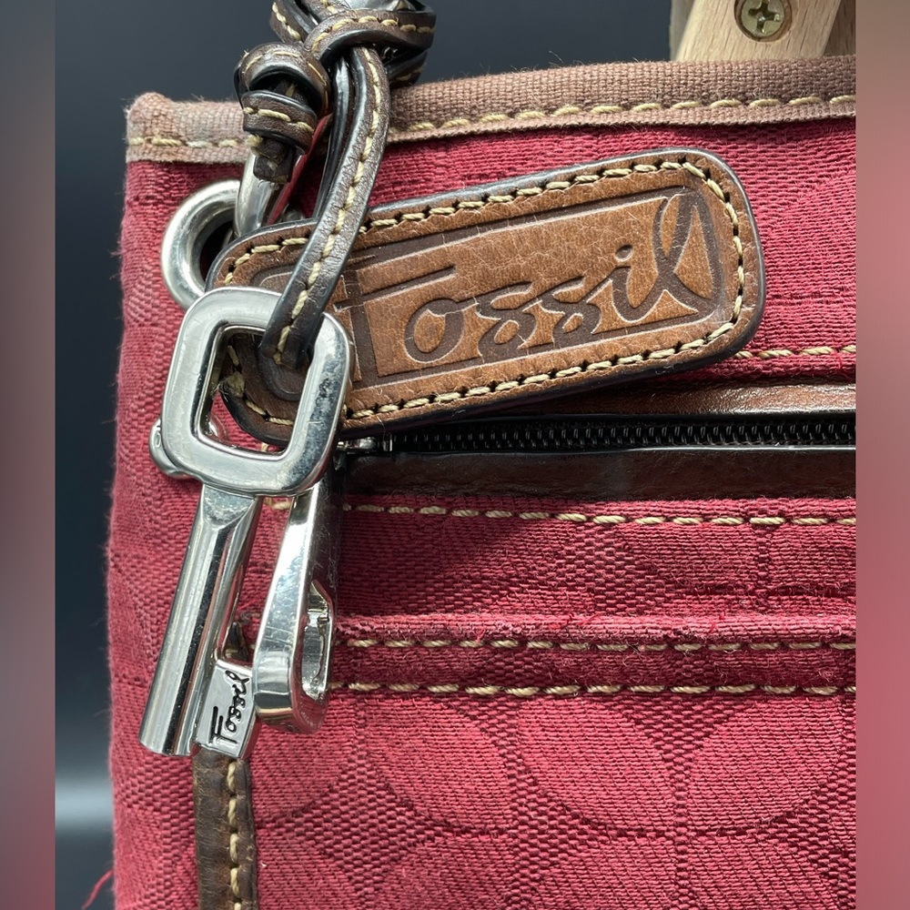 Fossil Monogram Canvas Small Crossbody Bag - image 2